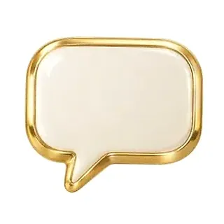 Gold speech bubble — Wild Fortune